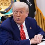 President Trump Holds Press Conference With Elon Musk in White House's Oval Office