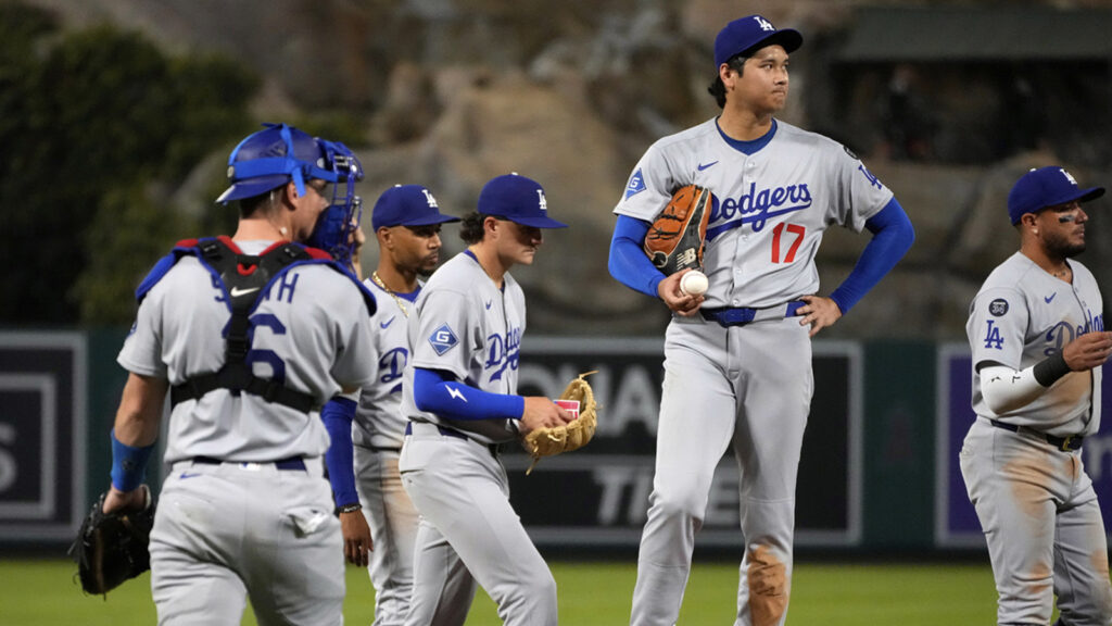 Dodgers Angels Baseball