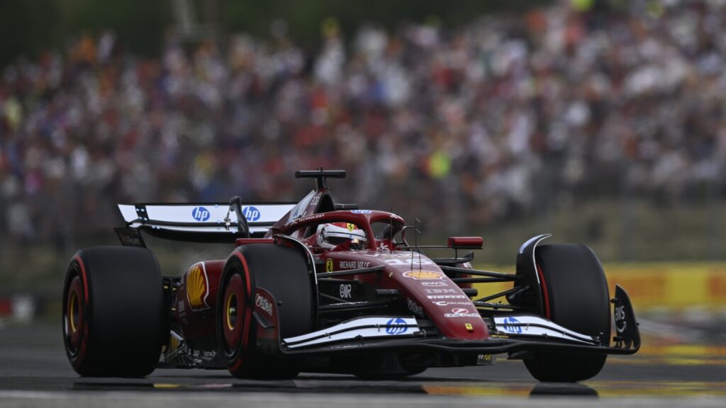 leclerc-aims-for-ferrari-s-first-2023-win-from-pole-in-hungary