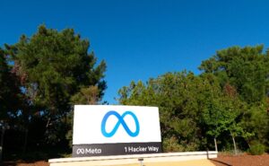Meta,Logo,,Sign,In,Front,Of,Meta,Platforms,Headquarters.,Meta