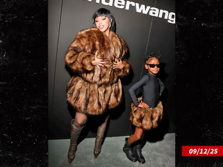cardi-b-and-kulture-dazzle-at-nyfw-in-matching-fur-outfits