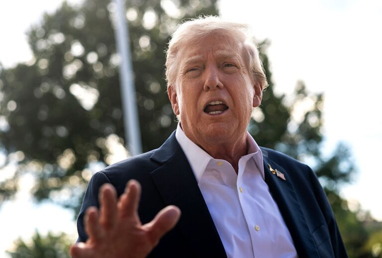 President Trump Departs Washington For The Ryder Cup In New York