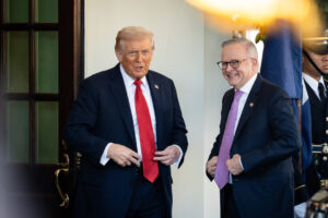 Trump, POTUS, Anthony Albanese, Australia PM Anthony Albanese