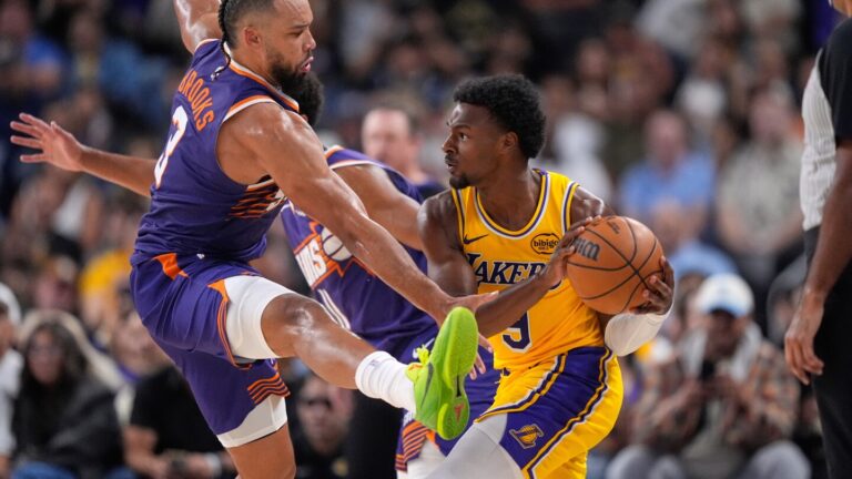 bronny-james-shines-in-lakers-preseason-opener-amid-high-hopes
