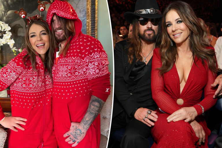 billy-ray-cyrus-and-elizabeth-hurley-celebrate-first-christmas-together