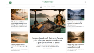 Viajes Asia travel blog homepage