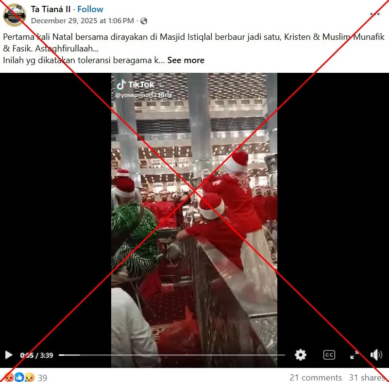 misleading-claims-spread-about-christmas-celebration-at-jakarta-mosque