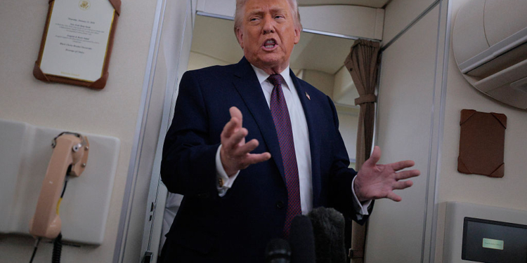 President Trump Returns To Washington DC From Switzerland