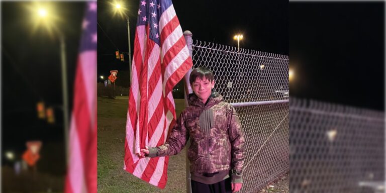 local-6th-grader-luke-castleberry-leads-flag-pickup-effort