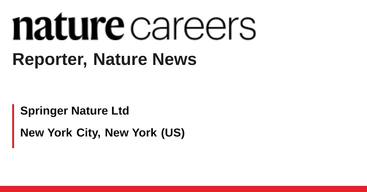 springer-nature-seeks-reporter-for-nature-in-hybrid-role